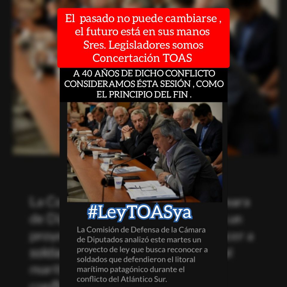 🔃🇦🇷#LeyTOASya #NoTodoPasoEnMalvinas #DictamenTOASya #ProyectoDeLey0505D2021 <a href="/ConcertaTOAS/">ConcertaciónT.O.A.S</a> <a href="/alferdez/">Alberto Fernández</a> <a href="/CFKArgentina/">Cristina Kirchner</a> <a href="/jotaalonso/">Juan Alonso</a> <a href="/fsaintout/">Florencia Saintout</a> <a href="/radioulaplata/">Radio UNLP</a> <a href="/PoliticaLaPlata/">POLITICA PLATENSE</a> <a href="/chubutaldia/">chubutaldia.com</a> <a href="/PoliticaChubut/">Política Chubut</a> <a href="/unslradio/">Radio UNSL</a> <a href="/SomosChascomus/">SomosChascomús</a> @elcronistachas <a href="/TVPrensa10/">TV Prensa</a> <a href="/am1330rosario/">AM 1330 Rosario</a>