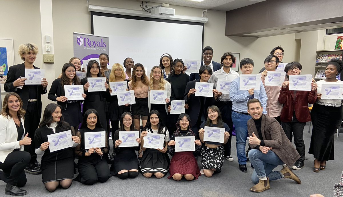 Congratulations to our Grade 12 CIP students for completing the 6 week Public Speaking Program! Students were most deserving of their certificates at the Graduation Ceremony. They were prepared, full of enthusiasm, and used ALL their new skills #CIP <a href="/wpcLRSD/">Windsor Park Collegiate</a>