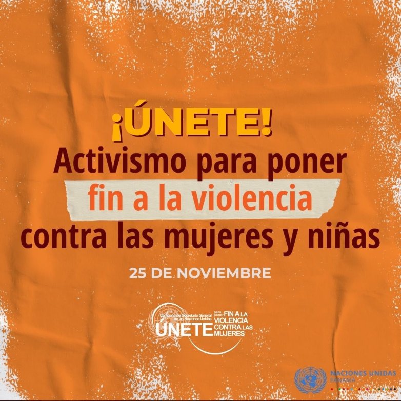 RobertCarrilloC's tweet photo. En el mundo, 1 de cada 3 mujeres ha sufrido de violencia física y/o sexual al menos una vez en su vida a partir de los 15 años. Aún tenemos la posibilidad de eliminar la violencia contra la mujer, #ÚNETE a los 16 días de activismo de la @ONUPanama desde el #25N https://t.co/5Tl8LaXgNv