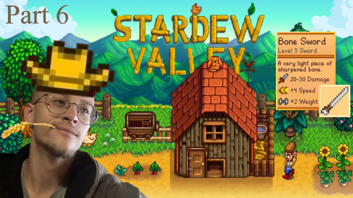 ThomahawkGaming's tweet photo. 🎥New video is out now on YouTube!! While fighting our way to the bottom of the mineshaft, our first skeleton encounter drops something amazing..
👍If you enjoy the video hit the like button and subscribe! It means a lot.
#Thomahawk #StardewValley #Gaming #Farming https://t.co/pTAS4Z66kO