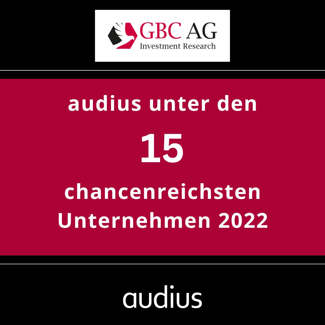 audius_group's tweet photo. audius wurde von den Analysten der GBC Research in der Studie „Best of m:access 2022“ als eines der aussichtsreichsten 15 Unternehmen des Münchner Qualitäts-Börsensegments eingestuft. Wir freuen uns über diese Auszeichnung und arbeiten daran das Wachstum in 2023 fortzusetzen. 😀 https://t.co/BaRaynFJAT