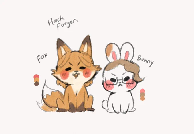 HKFGverse as animals Here is my personal take on them and their furry counterparts! They're all my babies and I love them very much 