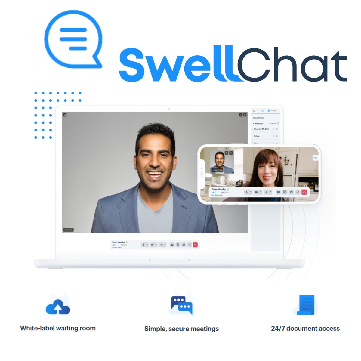 SwellChat video conferences will look fantastic on that new laptop or phone you have your eye on for the Black Friday sales! #blackfriday #videoconference #swellchat