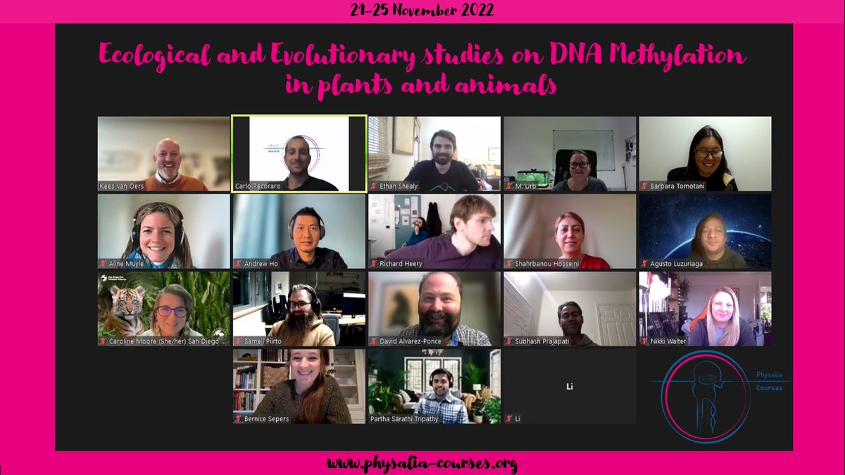 Many thanks to this great team of instructors <a href="/KvanOers/">Kees van Oers</a> <a href="/BerniceSepers/">Bernice Sepers</a> <a href="/Aline_MUYLE/">Aline Muyle</a> and attendees for making the 2nd edition of the #DNAMethylation course a great success!

Looking forward to seeing your data published somewhere soon✌️

 #Genomics #Bioinformatics #RStats