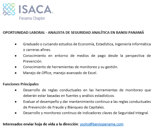 ISACA Panamá tweet media