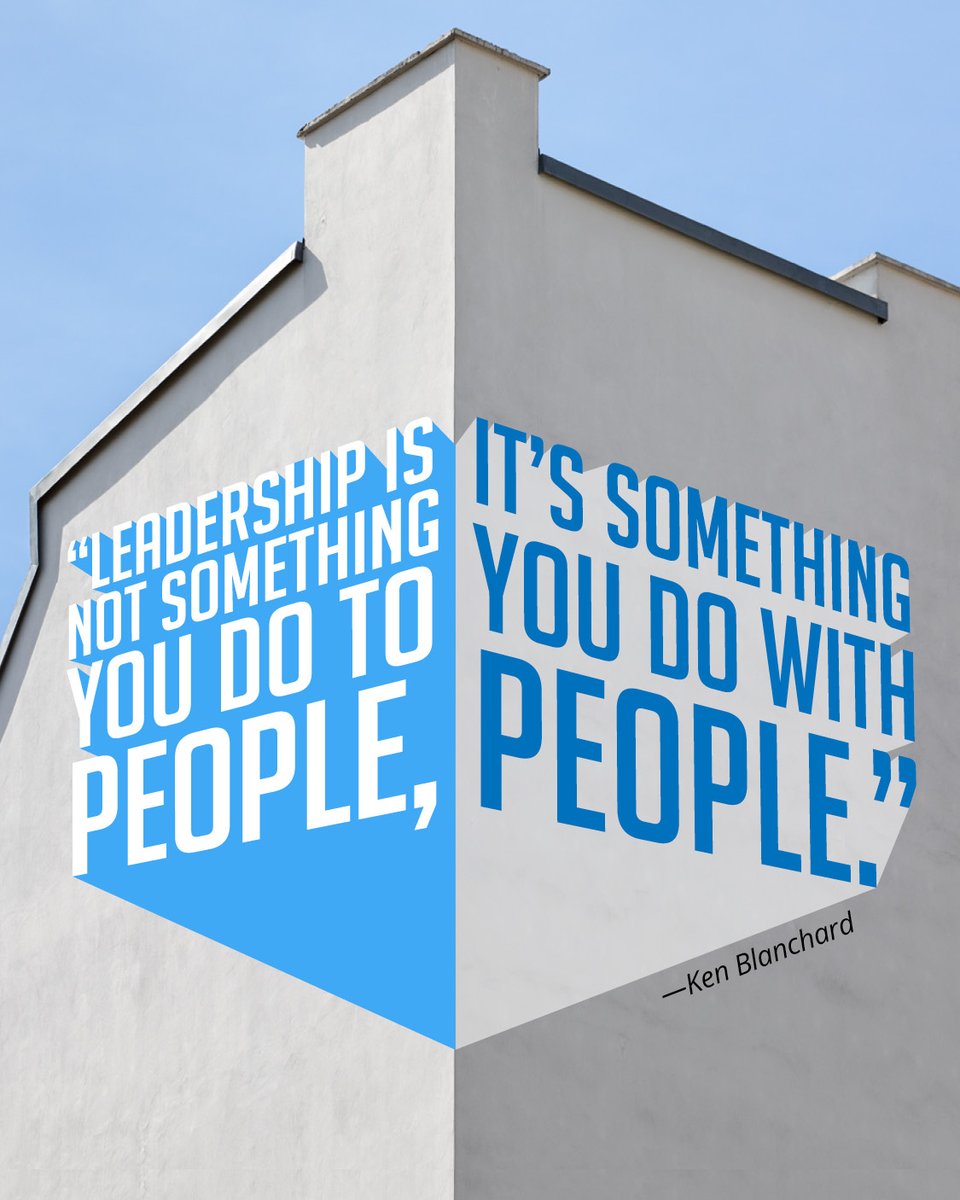 LeaderChat's tweet photo. The small investment of time spent partnering with your people will build a stronger, more self-reliant team.
#KenQuotes https://t.co/qQjUXhMlIb