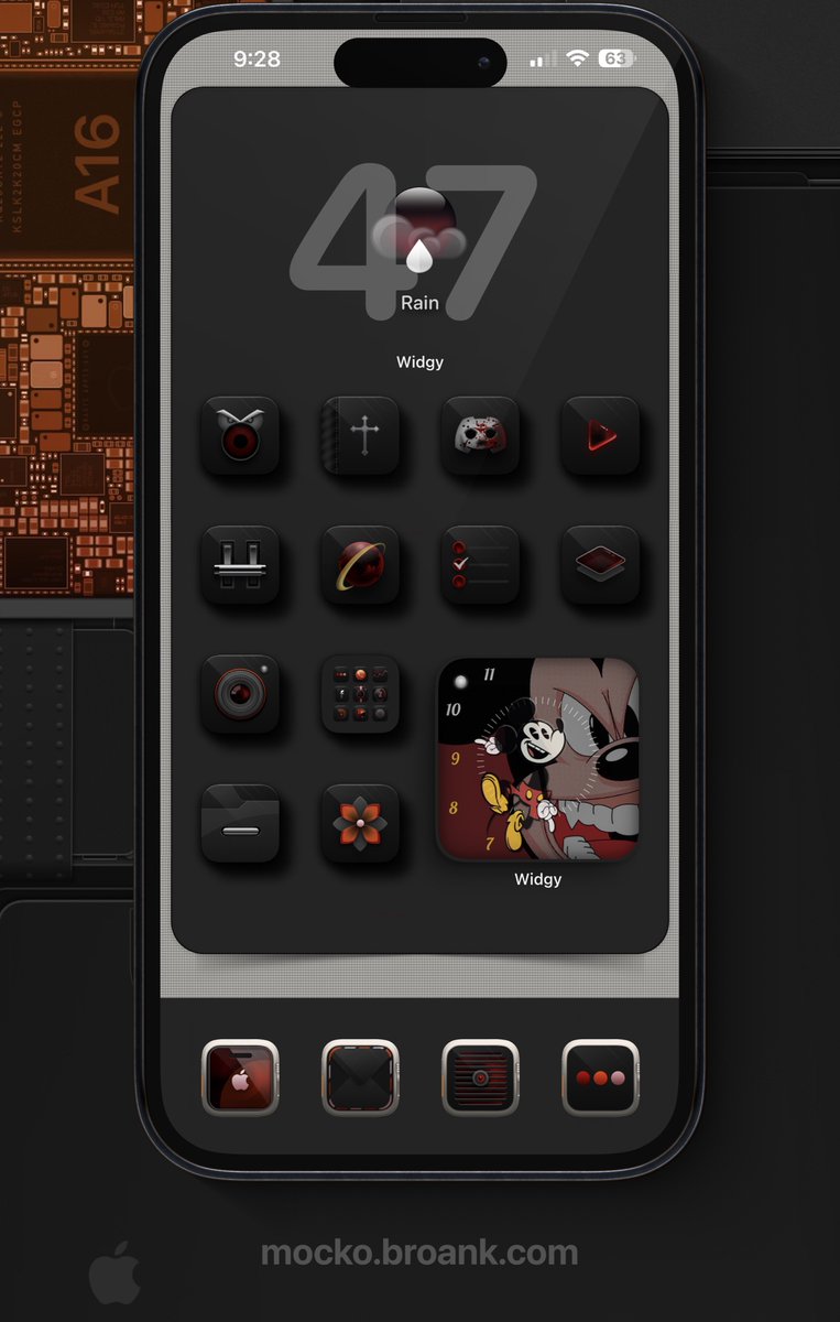 tombowie's tweet image. !!
#iOS1611 #14ProMax📱 

•  Theme #Bluknut @coburn67_94 
•  Overlay @FAlhmma 
•  Widgy me
•  Weather @SeanKly 
•  Widgy @Dr_iPh0ne mod
•  Wall @Kothuq mod
•  HSC/Mocko @Polyphian / @BasicAppleGuy  

That badass Ultra AE in the dock is from @SeanKly !! 🤩 

#ShowTeam ❤️