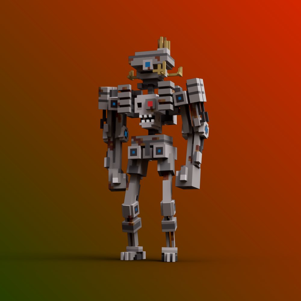 gmgmchanko's tweet photo. Dystopian Robot ๐ค
#voxedit #theSandbox #theSandboxGame #voxelart #ltrender3d #robot https://t.co/VUDkd1Ky4R