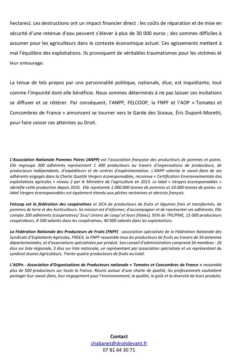 DanielSauvaitre's tweet photo. Après le classement sans suite par le procureur de Poitiers de notre plainte contre @julienbayou qui a pourtant clairement appelé à vandaliser les équipements des agriculteurs nous en appelons à @ericdupontmore4 Éric Dupont-Moretti avant de déposer devant une autre juridiction https://t.co/WPoyY7l3p2