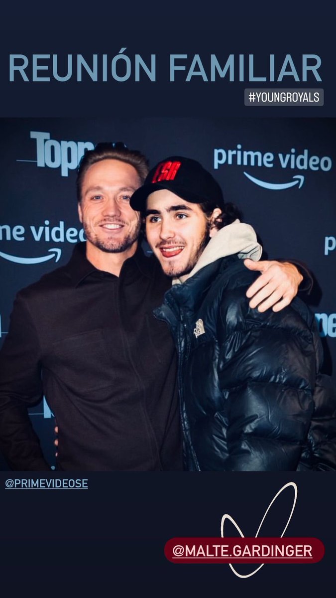 Malte Gårdinger con Christian Hillborg en evento de Prime Video (24.11.22)
IG: chillborg