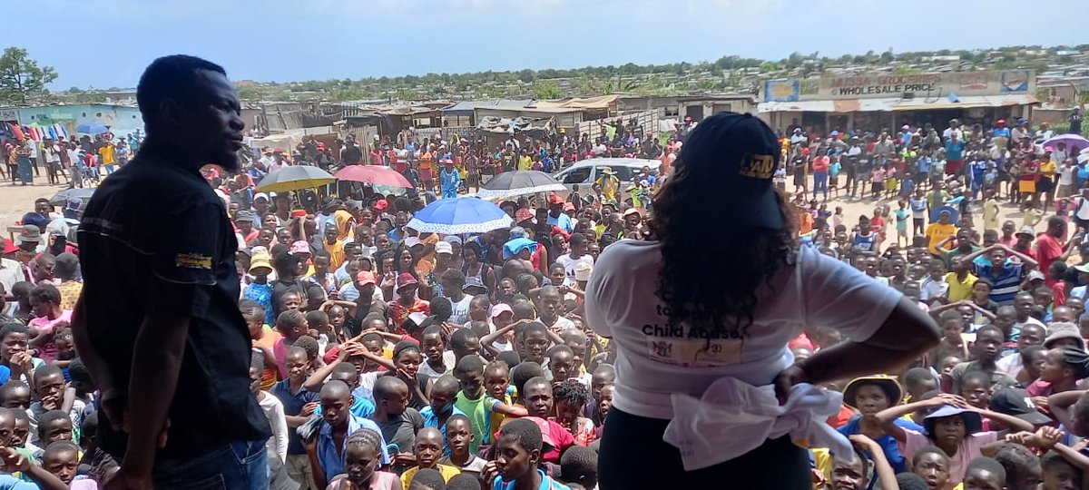 SAYWHATOrg's tweet photo. Today we kicked-off the #16DaysOfActivism campaign against GBV in Hopley-Harare South with bumper crowds turning up for the awareness campaign. Our message to communities and individuals is that we must end violence against women &amp; girls. 
#StopSGBV #StopGBV #OrangeTheWorld https://t.co/b2H6ZY571Z