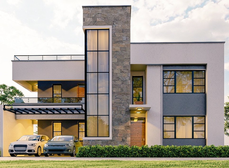 Proposed 4 bedroom flat roof maisonette 
Practical layout and doable within Kes 7.5 mils