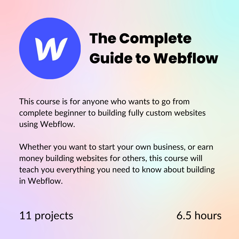 nocodemba's tweet photo. Been wanting to learn no-code?

With step-by-step video tutorials, learn by building real projects like:

- a Product Hunt clone
- a marketplace like Airbnb
- an app like Tinder

Get 40 hours of content on how to build with tools like AI, Bubble, Webflow, Airtable, and Glide.