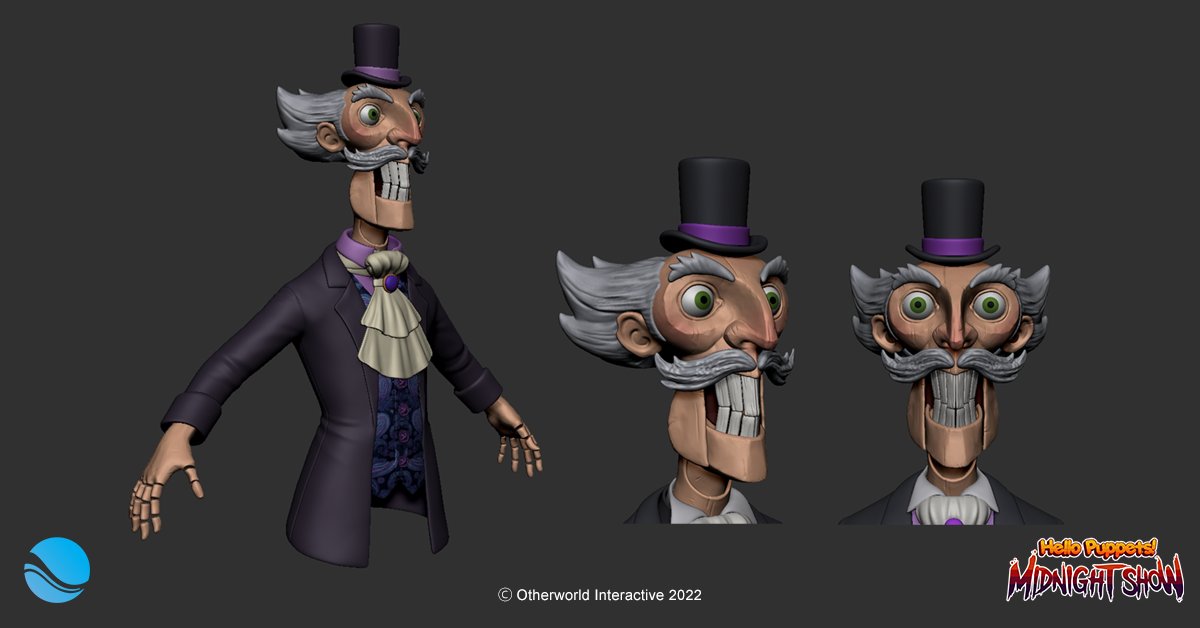 Introducing Mortimer 'Dapper' Handee 🎩🎩 #IndieGameDev #indiegames #HorrorGames #HorrorFam