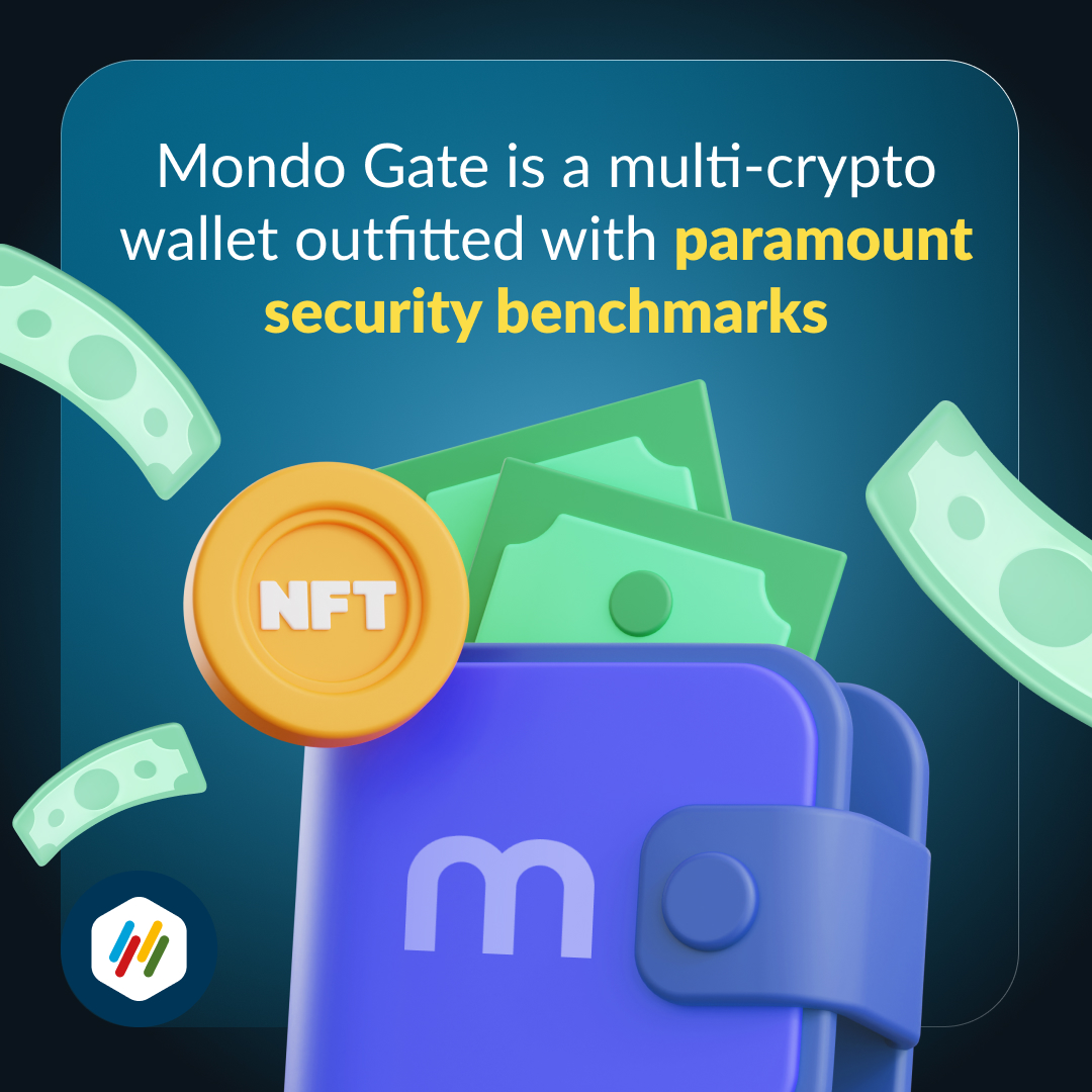 #MondoGate is a multi-crypto wallet outfitted with paramount security benchmarks! 🔐

If you prefer going to the ATM instead of going straight to the bank and want a platform that supports diverse features, #Mondo Gate is your solution! ✅

Learn More: bit.ly/3Xq1DZW