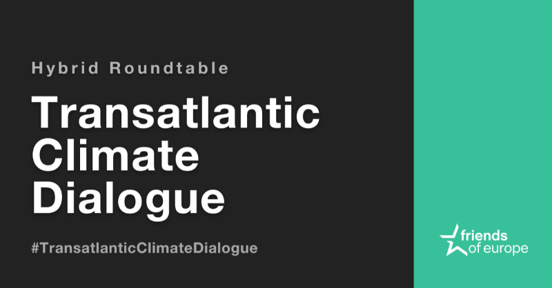 FriendsofEurope's tweet photo. 🆕 REPORT | How can Europe and the US work together on climate action?

🗣️ We brought leaders &amp; activists from both sides of the Atlantic to discuss at our #EYL40Lisbon seminar.
 
👇 Here's what you need to know.
#TransatlanticClimateDialogue