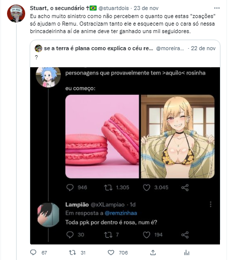 Stuart O Secund rio On Twitter Fiz Um Tweet Sobre A Copypasta De Anime Ecchi Do Remu E 