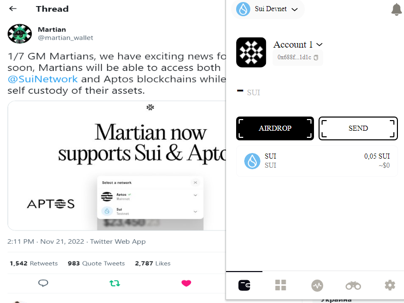 Zui77xX's tweet photo. @biobertefund198
@crosofabef1986
@TanitaTata7 👀
#Martian #Sui #Aptos #Move https://t.co/9V2MrSxQuu