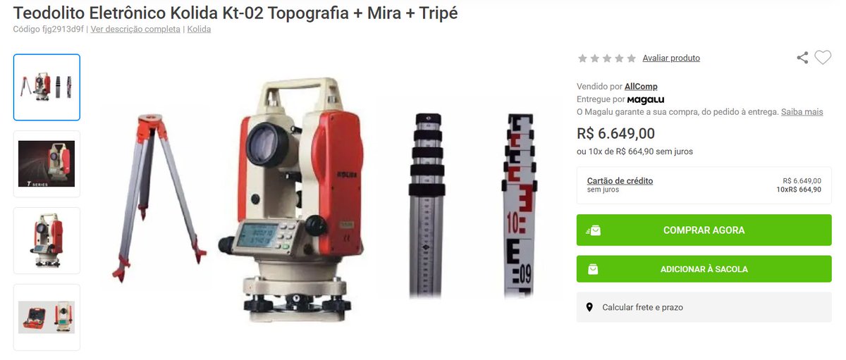 anthonymelo10's tweet photo. @etserbu @magalu Um teodolito pra ver o nível das promoções.
#BlackDasBlacksMagalu https://t.co/EOAV78Pz3y
