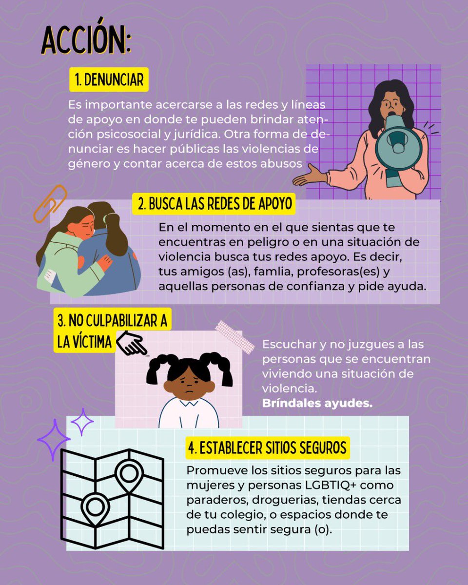 VozMujer's tweet photo. Hoy #25N les compartimos estas recomendaciones para prevenir y actuar frente a las violencias de género. Estos tips fueron realizados por los y las estudiantes de la jornada nocturna de la IED Gerardo Paredes. 
#NoALaViolenciaDeGénero
#NiUnaMás 

¡Comparte!

 #25Noviembre https://t.co/aUStqu9z7T