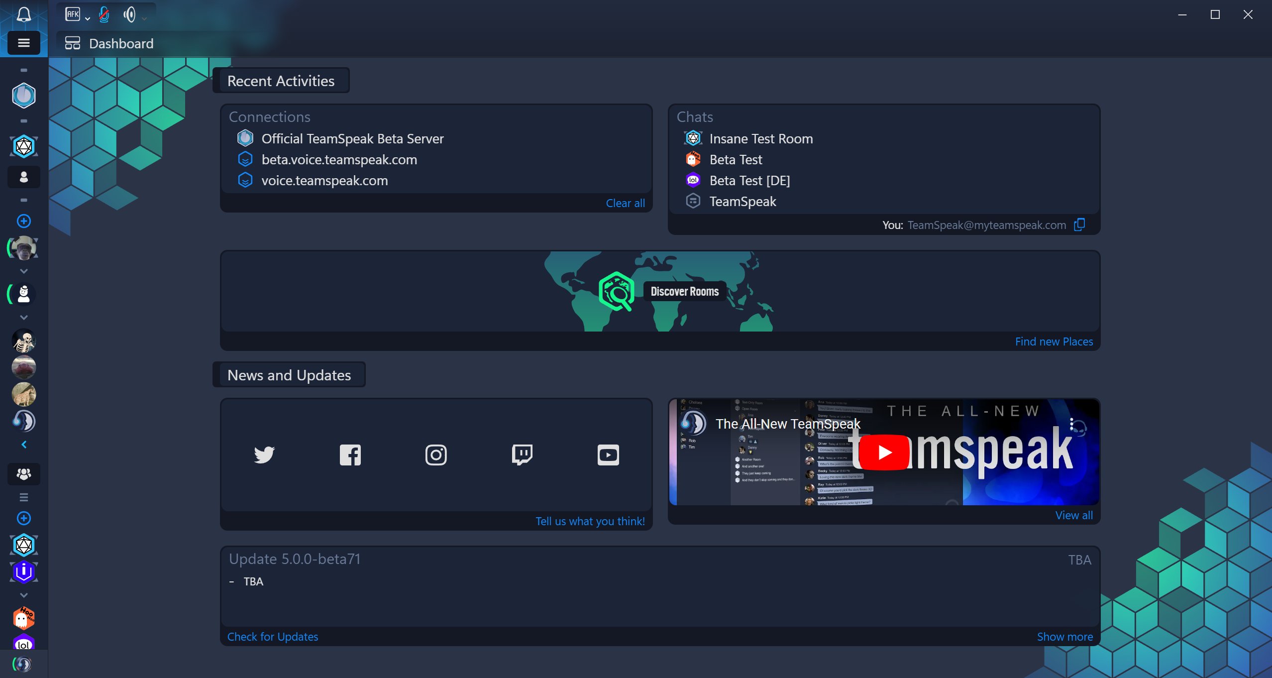 Free 50 slot teamspeak server