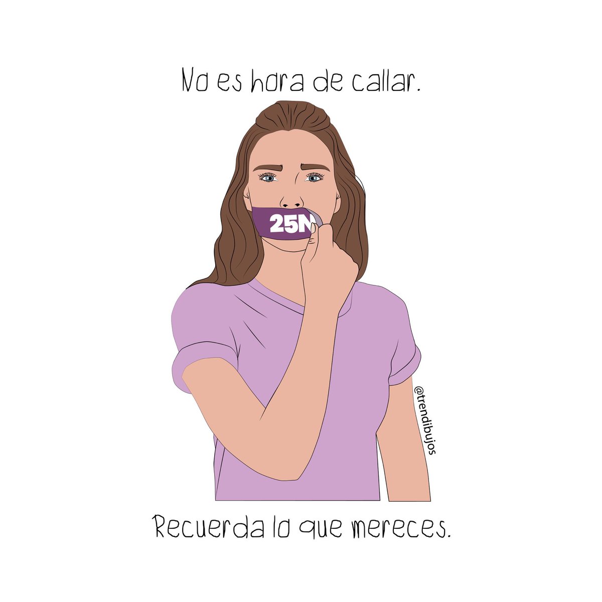 Ni una más, ni una menos.  💜💪🏽

 #diacontralaviolenciamachista #NoEstasSola #DiaContralaViolenciadeGenero #25N