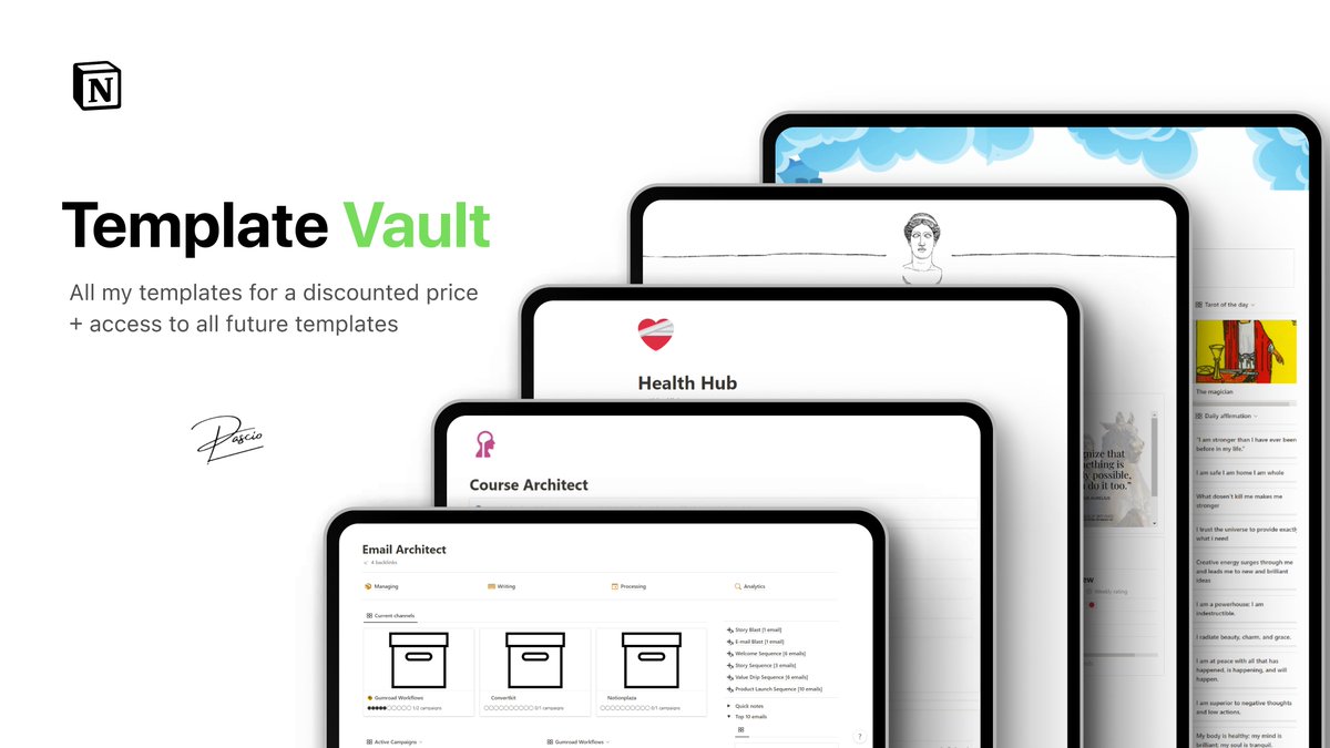 BLACK FRIDAY GIVE AWAY

Template Vault is all my templates (value $947) + all future templates I launch (unpriceable)

I'm giving away a free copy worth $500 to a lucky winner.

To join:
1. Follow @iampascio
2. Reply "YES"
3. RT this tweet.

Winner will be announced in 24 hours