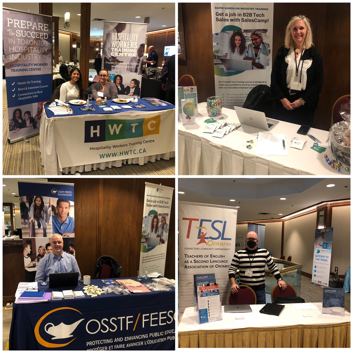 Our amazing exhibitors are here to connect on opportunities and resources for adult learners and educators. #cesba2022