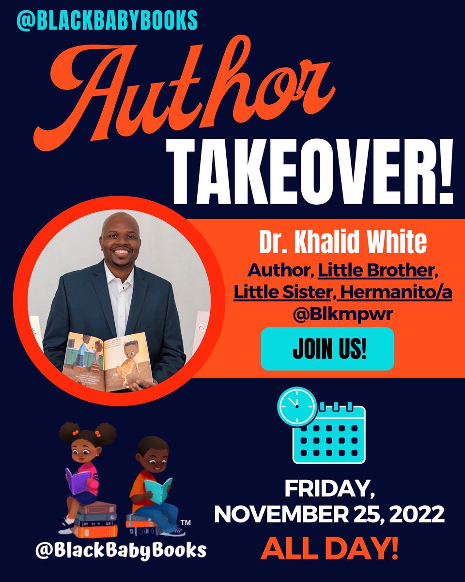 Catch @blackbabybooks & @brother_white / @blkmpwr on the Author Takeover today! Tune into @blackbabybooks Instagram page all day today 11/25. Don’t sleep 😴 

33% off SALE on all items in my shop
blkmpwr.com  🛒
#Blkmpwr #BlackFriday