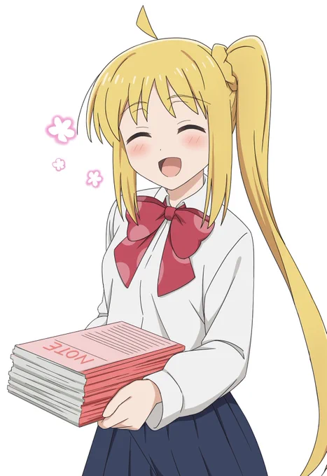 ノートを一緒に運んでくれる虹夏ちゃん!#ぼっち・ざ・ろっく 