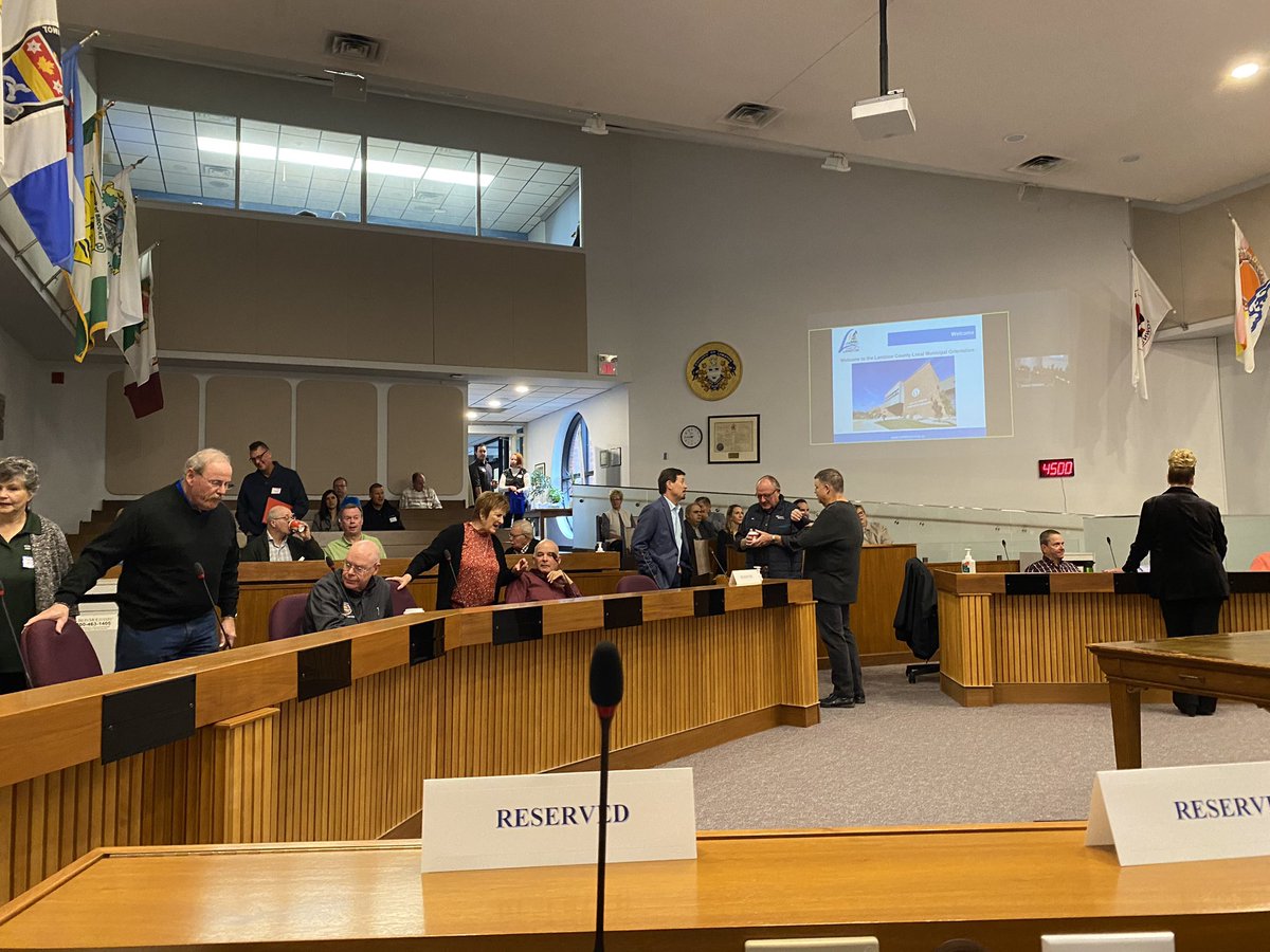 Getting ready for governance training for all our new local municipal and our county council.