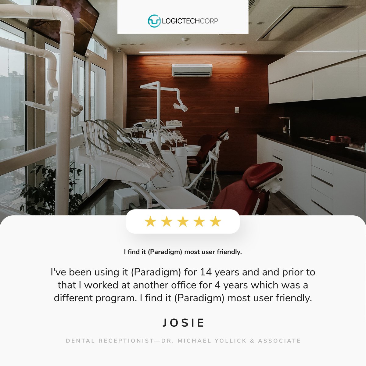 LogicTechCorp's tweet image. Thank you Josie. Our top priority is not only customer adaptation, but also remaining user-friendly for the office. A software suitable for everyone. 

#dental #dentalsoftware #technology #logictech