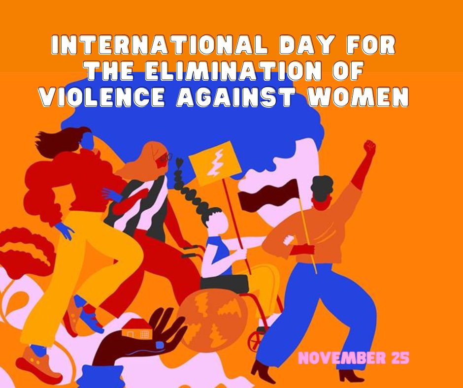 #InternationalDayForTheEliminationOfViolenceAgainstWomen marks the start of the #16Days of activism.

We hope to encourage you to become activists to help prevent violence against women & resist the rollback of women’s rights.

Together, we must call for a world free from VAWG!