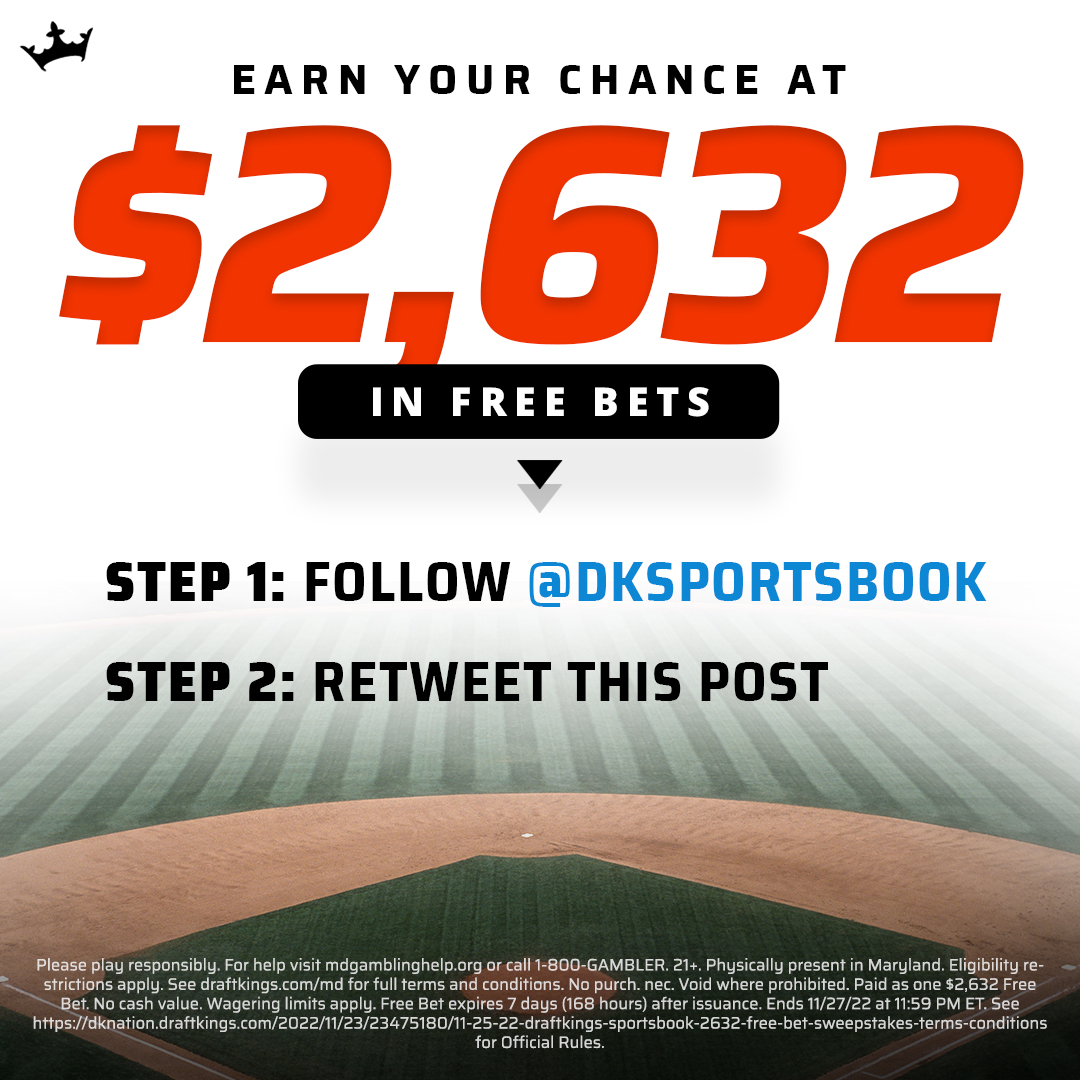 In honor of Maryland sports betting going live, and one of the most unbreakable baseball records, we’re giving away a $2,632 free bet. 💰💰💰

To enter for a chance to win:

 👉 Follow us
 👉 Retweet this post  

Rules: bit.ly/3AGkC8E