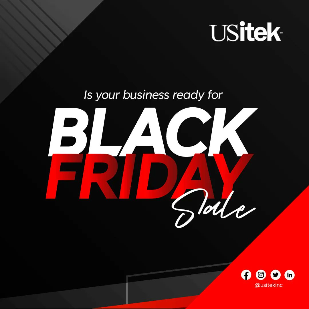 usitekinc's tweet photo. BLACK FRIDAY IS HERE? Is your business READY? 
‼️Be EXTRA vigilant with the emails and links you're clicking‼️

#BusinessRunsOnUSitek 
#Beware #phishingscams #phishingemails https://t.co/M0itIzFWd0