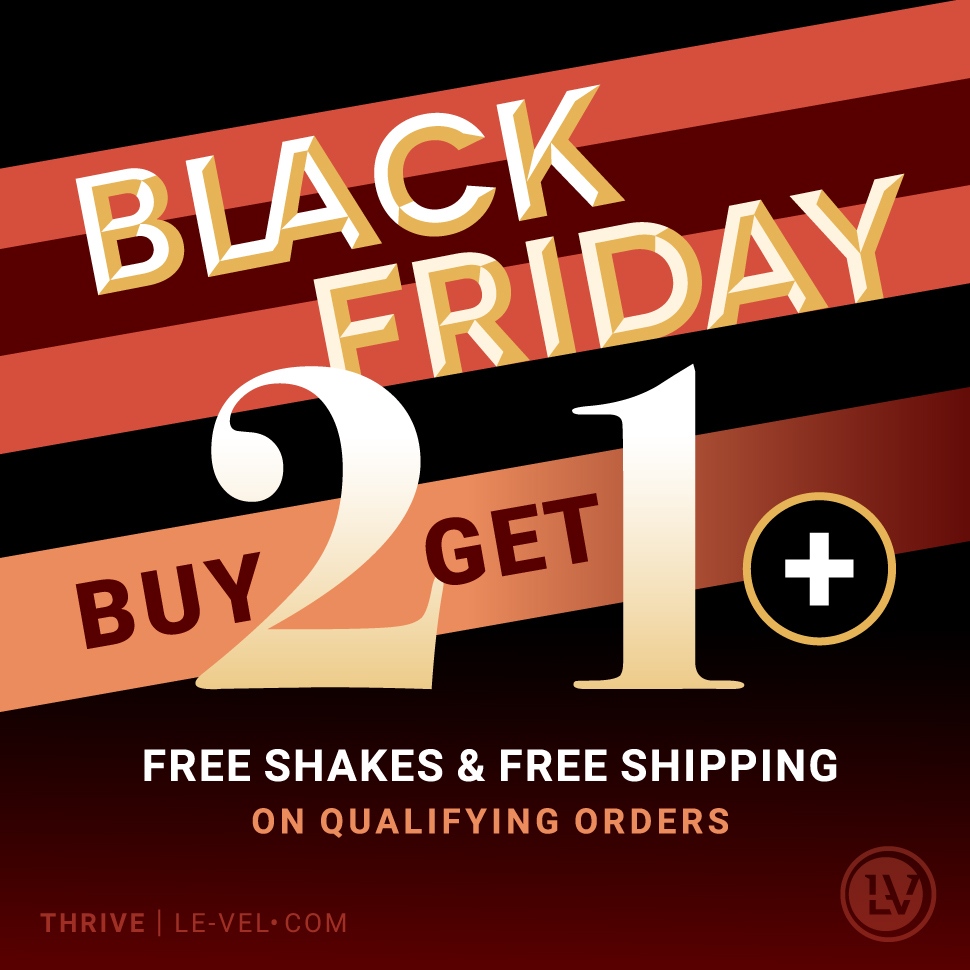 thrive_bylevel's tweet photo. ✨ BLACK FRIDAY is here! ✨ Act fast to save on all your favorite THRIVE products! 🙌 

Today only: 
🖤 Buy 2 Get 1 FREE
🖤 PLUS qualify for free shakes &amp; free shipping!

What are you waiting for!? 👉 Shop NOW!!!
See email for full details. https://t.co/zu5oKcyWAx