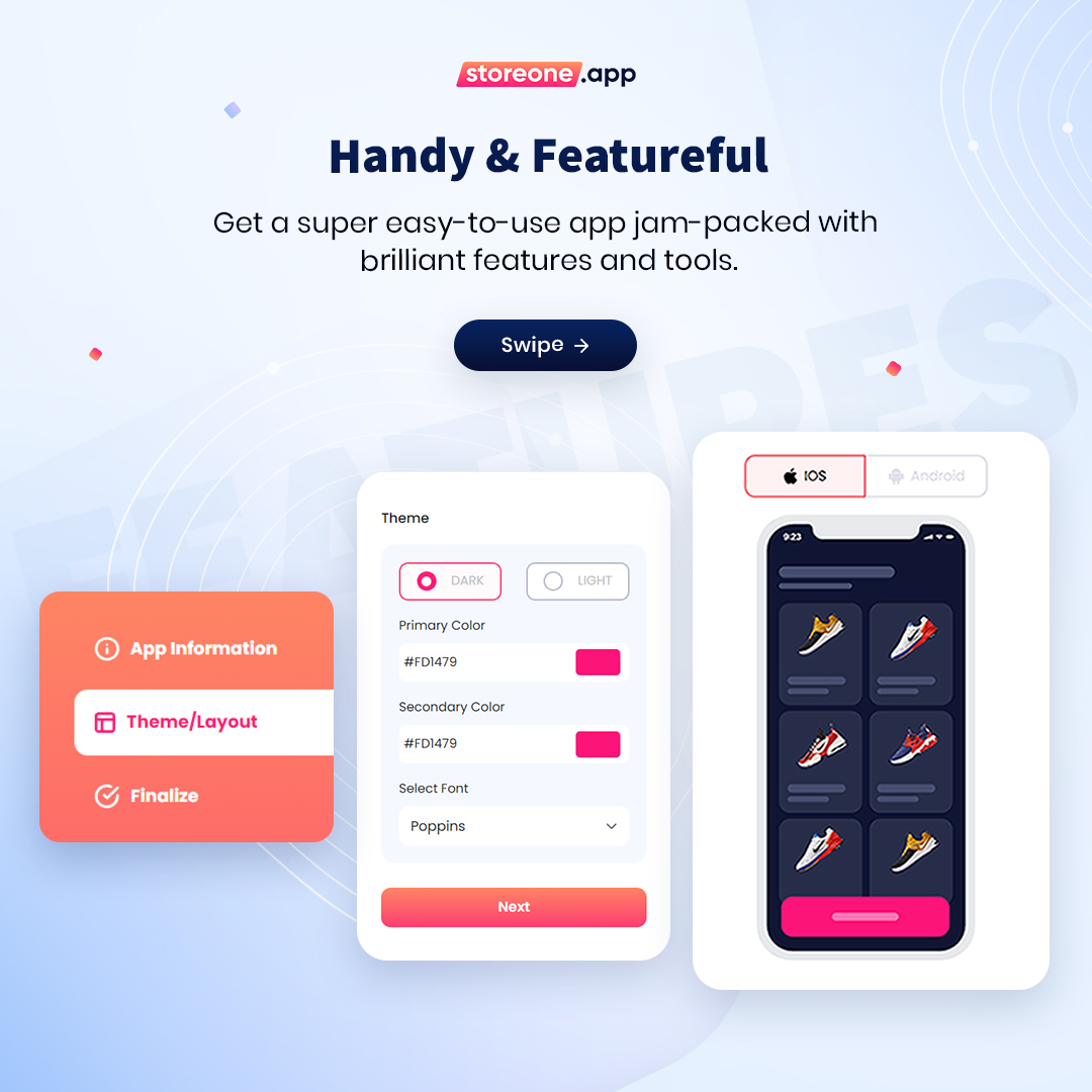 StoreoneApp's tweet photo. Mobile apps have become crucial for business success in the digital age. They offer a range of benefits that cannot be ignored.
Sign-up for our #storeone app builder and create your store with just a few clicks! 

Website: https://t.co/w2fo896bKo

#business #success #digital https://t.co/E27Fn6KX25