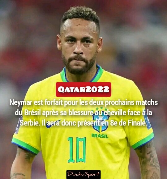 DuckuSport's tweet photo. #FIFAWorldCup: Une bonne nouvelle pour la Seleção ! https://t.co/dnc3b0eV3i