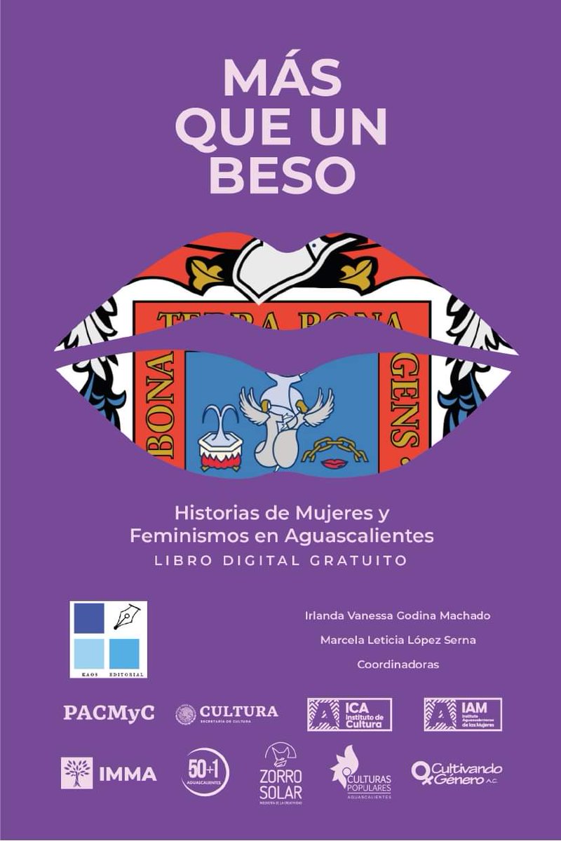 CultivandoAc's tweet image. Te compartimos la versión digital del libro Más que un beso, editado por Grupo editorial KAOS y en el que participan más de 40 amigas y compañeras.
Descarga de forma gratuita en: cultivandogeneroac.org/mas-que-un-bes…  

#CultivandoGénero, #25N, #Aguascalientes,