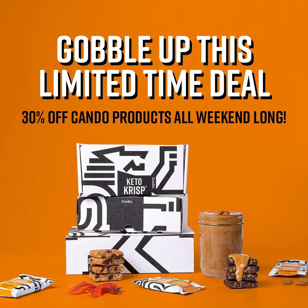 TasteCando's tweet photo. Still stuffed from Thanksgiving? Now's the time to sit back, relax, and do some shopping! ποΈ
Gobble up on this limited time deal of 30% off until Monday! π€©
--
#cando #ketokrisp #keepitketo #ketosnacks #ketobars #ketomeals #ketoaf #ketogeniclifestyle #ketofriendly https://t.co/iKphrr7PDI