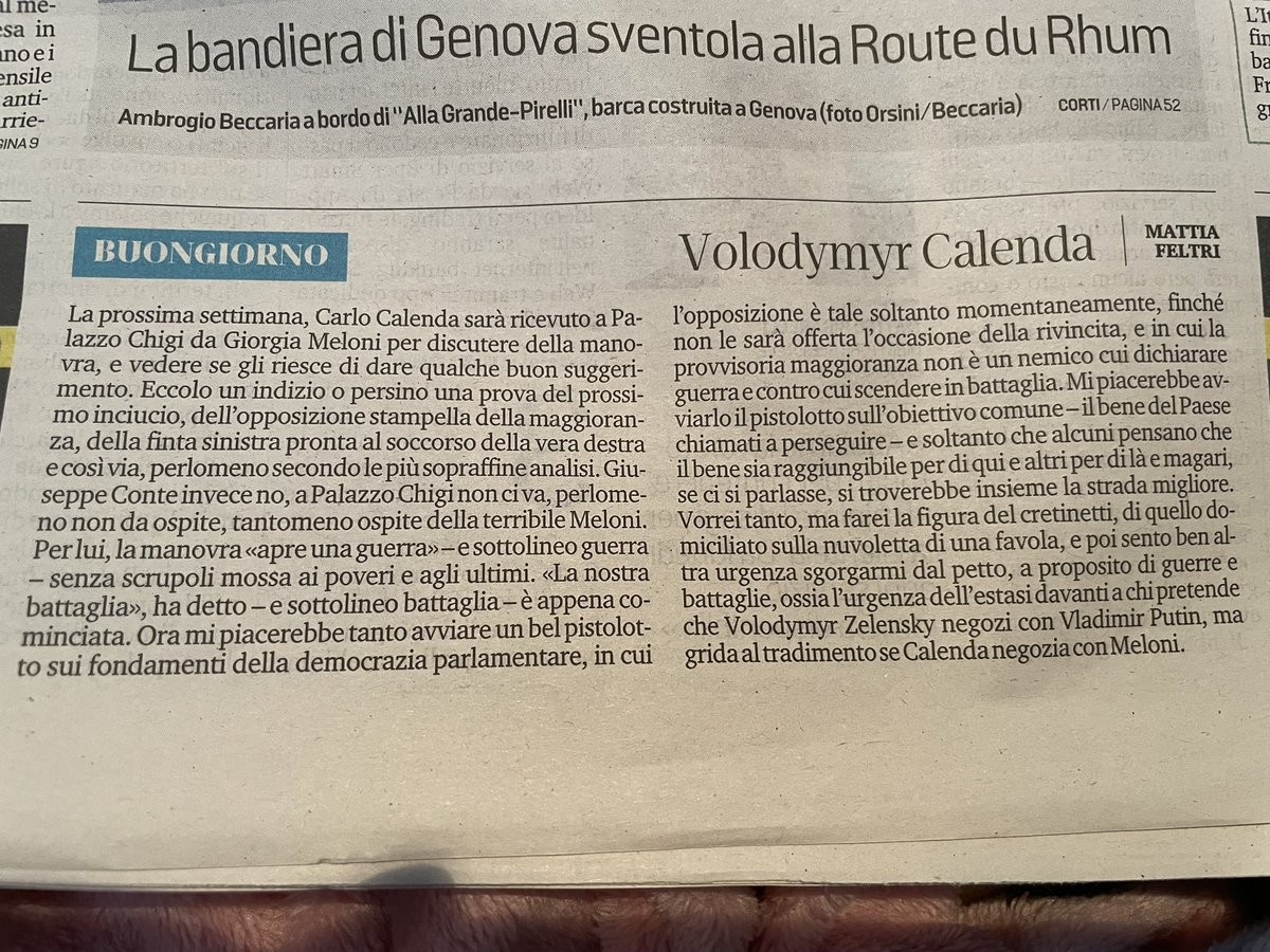 marcopalears's tweet photo. uno straordinario Mattia Feltri
#Conte https://t.co/0gqVDwza36