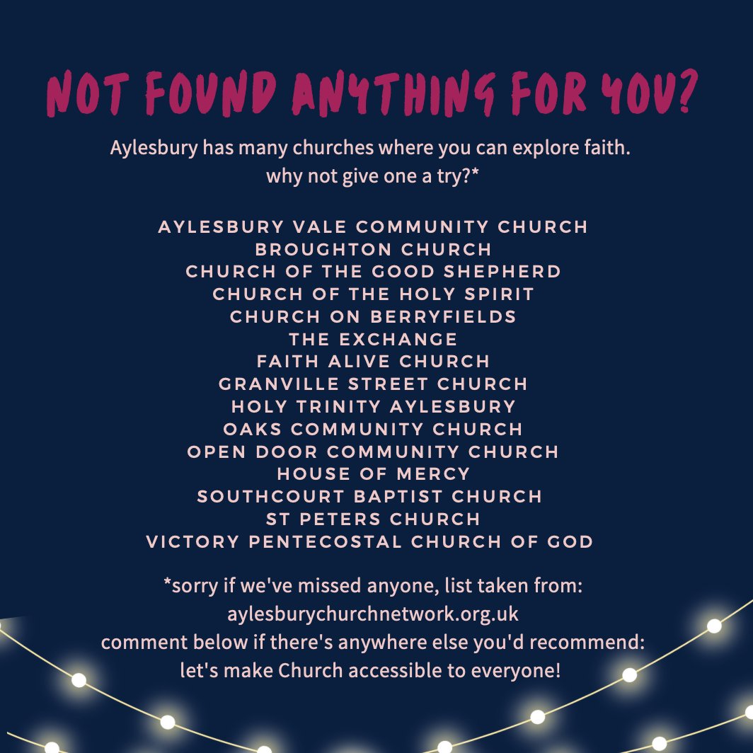 lastly, we'd love you to join us but if we're not for you, here's a list of local Churches. we hope you have a great Christmas! #Christmas #trychurch #christmascarols #christmastime #christmas2022 #Jesus #nativity #christmaschoir #christianity #aylesbury #bucks #aylesburyvale