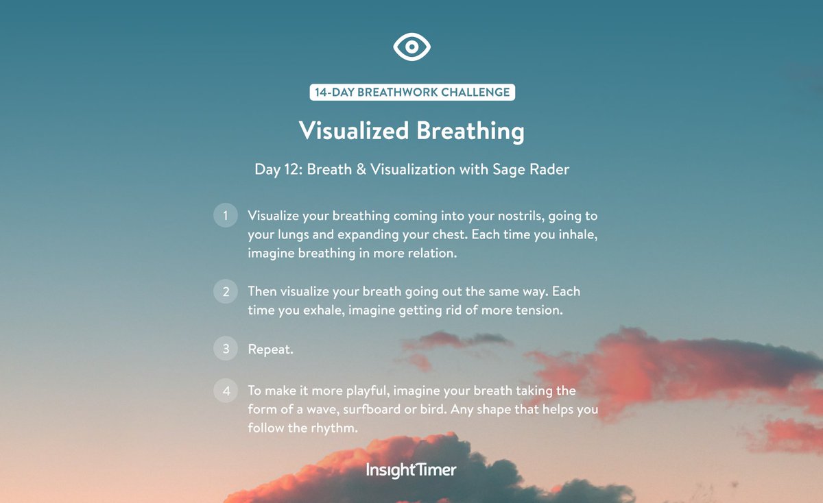 #BreathworkChallenge Have you ever tried combining breathwork with visualization? Enjoy today's very special visualized breathing practice guided by Sage Rader: insig.ht/DLllLYNSWub