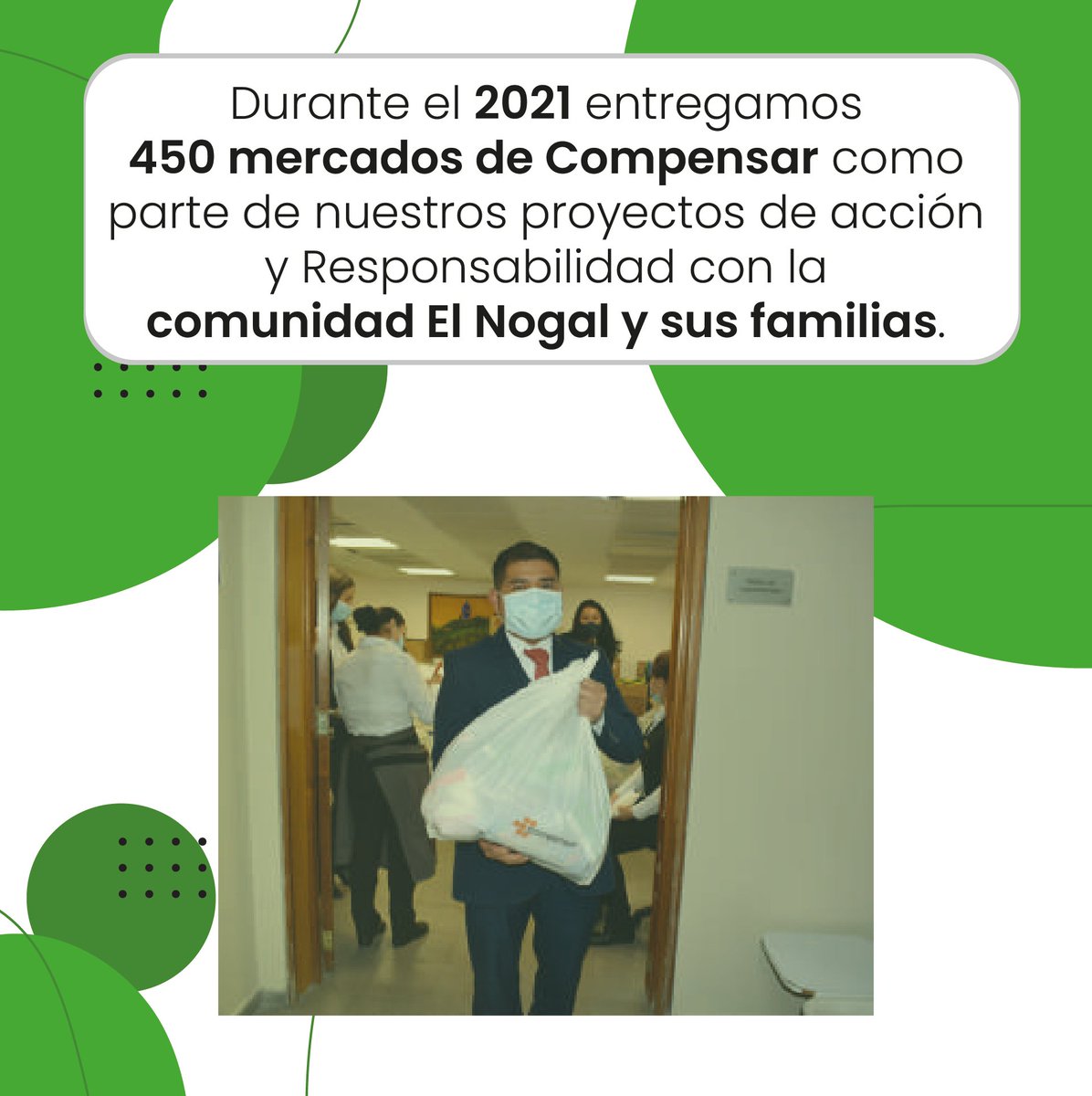 FunElNogal's tweet photo. Buscando beneficiar y apoyar a los empleados del Club El Nogal y sus familias la Fundación El Nogal, desarrolló iniciativas para mitigar el impacto que causo el covid-19 en el 2021.
.
.
.
#ResponsabilidadSocial #ResponsabilidadSocialFEN #ResponsabilidadInterna https://t.co/rmMGVoqlff