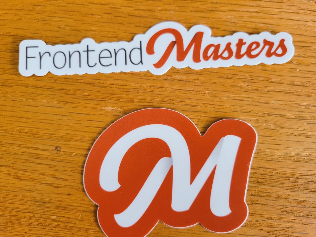 Thanks <a href="/FrontendMasters/">Frontend Masters 💻✨</a>; I received them this week and love it 🙂
