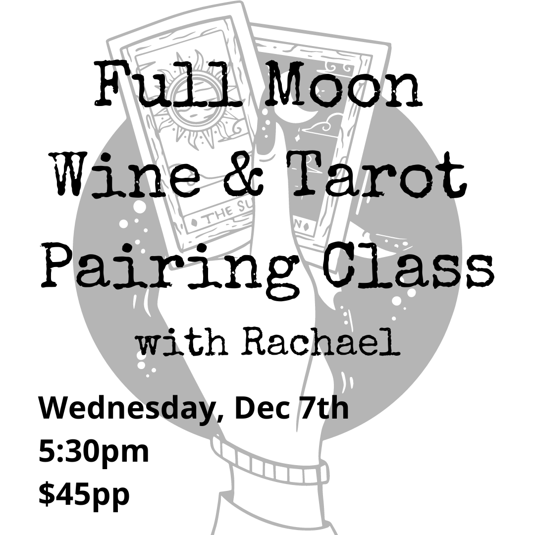 AniCheCellars's tweet photo. Wine &amp; Tarot pairing class with our very own Rachael Horn. Class will include an original Rider Waite deck, complimentary wine and a unique perspective of reading major and minor arcana based on the wheel of time, and seasonal aspects in wine. 
https://t.co/rj7ZiVPyky https://t.co/nnzWKNSv9e