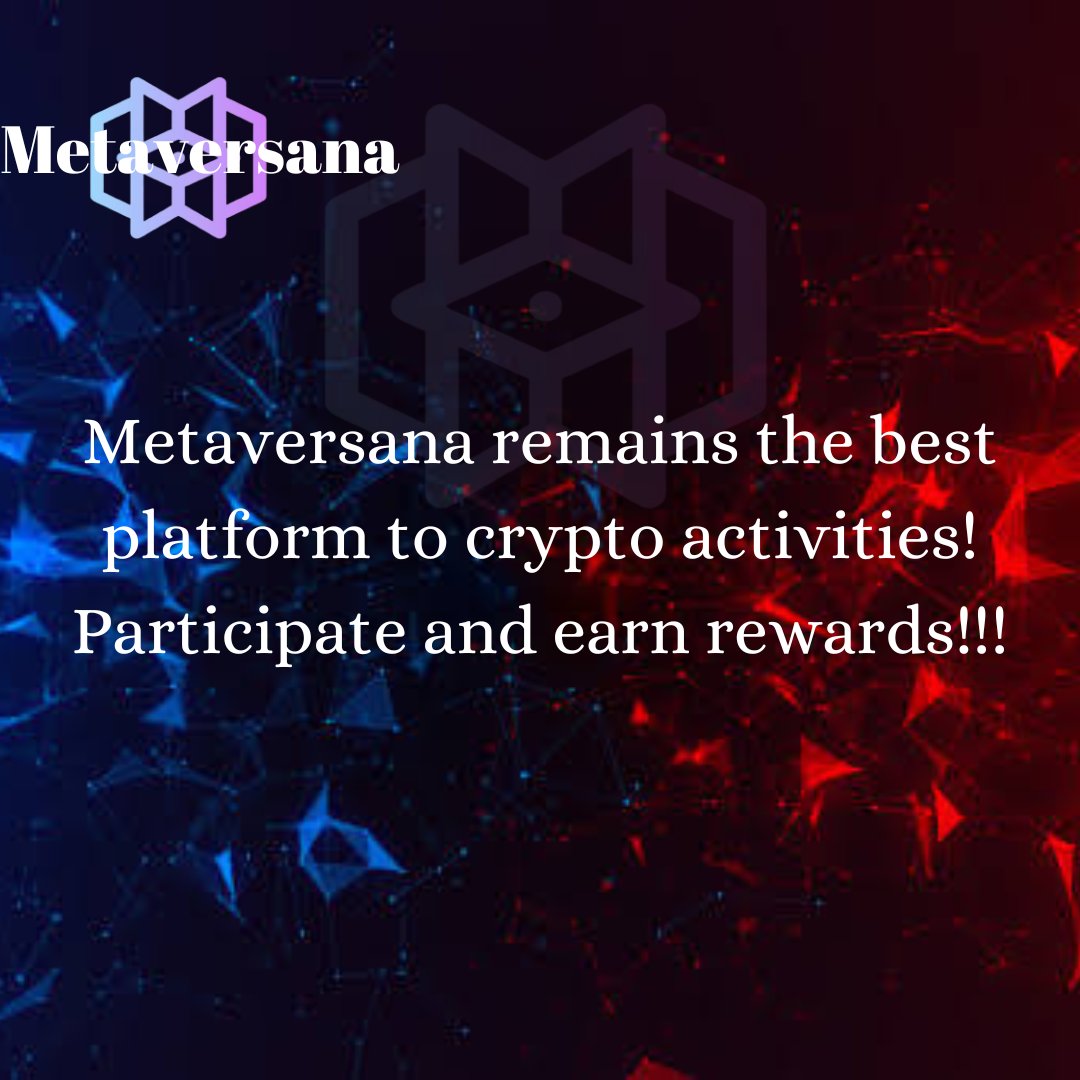 EssienUbong16's tweet photo. Metaversana to the world 🌎🌎🌎!
Invest in metaversana and earn rewards!!
#Metaversana #mtvr https://t.co/ydArJKFMS5