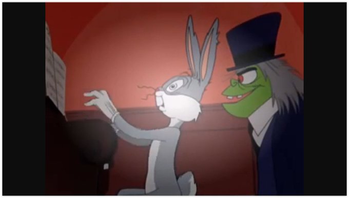 Hyde and Hare is a 1955 Warner Bros. Looney Tunes cartoon, directed by Friz Freleng. The short was released on August 27, 1955, and stars Bugs Bunny. The short is based on Robert Louis Stevenson's 1886 novella Strange Case of Dr Jekyll and Mr Hyde. Wikipedia
Initial release: August 27, 1955
Director: Friz Freleng
Cast: Mel Blanc, Jack Edwards
Distributed by: Warner Bros. Pictures