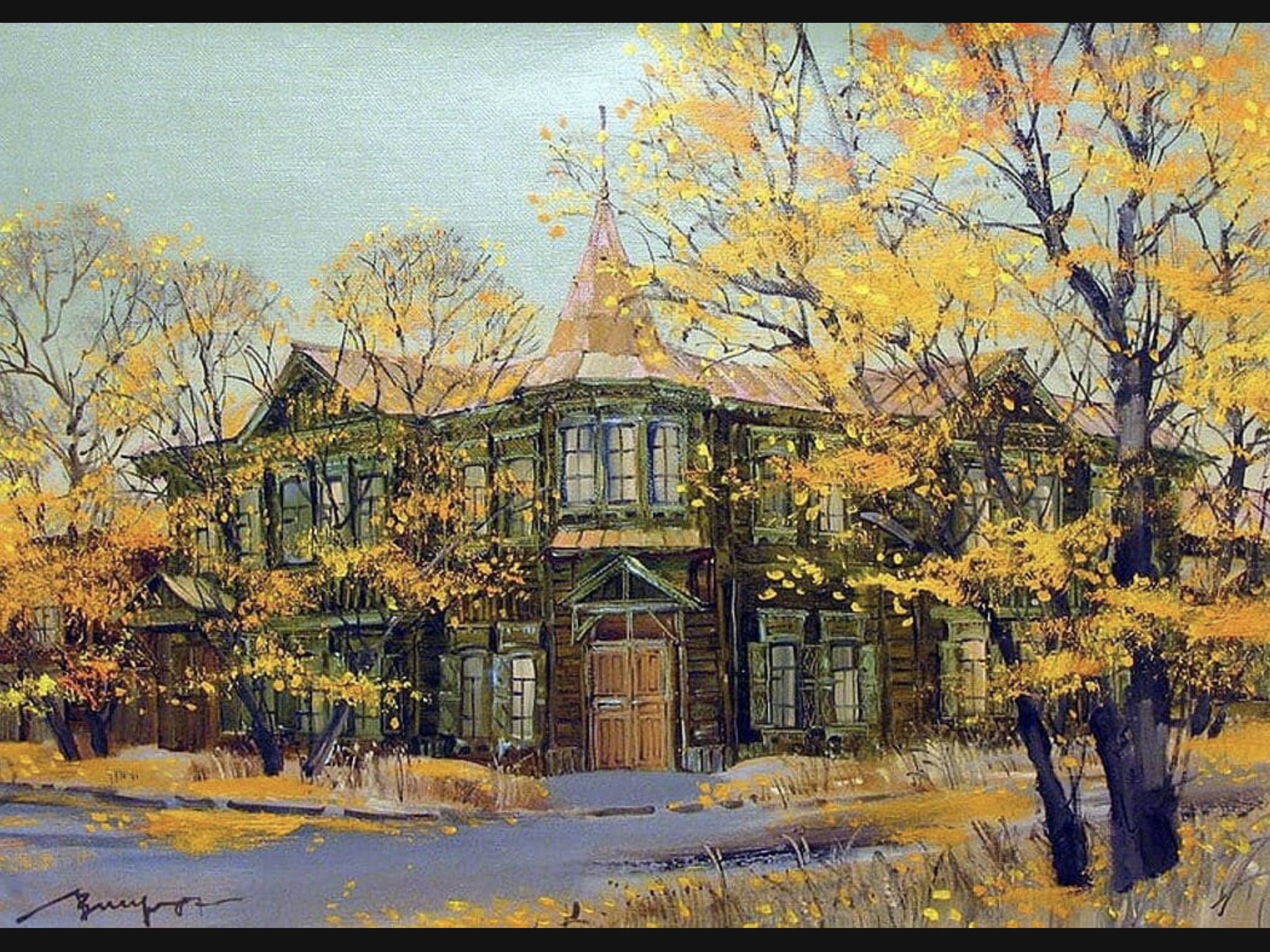 Лобарева Вероника художник картины иркутские улочки