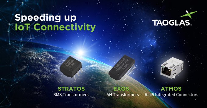 EI_theUSA's tweet photo. .@Entirl client company, @Taoglas announces a new magnetics line including the addition of LAN transformers, RJ45 ICMs, and BMS transformers.

The line introduces 40 new magnetics products.

https://t.co/VxMm8BXdT8
#InnovationattheEdge #wireless #connectivity #IoT #magnetics https://t.co/H9voGPFkAH